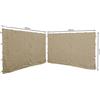 QUICK STAR 2 pareti Laterali per Gazebo Roma 3 x 3 m Parete Laterale Sabbia