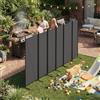 UISEBRT Paravento per esterni, resistente alle intemperie, con picchetti e tiranti, pieghevole, senza foratura, protezione da sguardi indiscreti, per giardino, balcone, terrazza, 6 pezzi, 300 x 180 cm