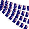 AhfuLife 1 Pezzi Nuova Zelanda Bandiera Bunting 30pcs Bandiere, 14× 21 cm-10m Doppio Lato Rettangolare Nuova Zelanda Banner Tessuto per Coppa del Mondo, Calcio Casa, Giardino, Festa e Partito
