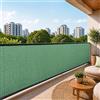TANIASHOP Telo Frangivista Balcone Ombreggiante Privacy Frangivento Idrorepellente Traspirante Lavabile 100% Polipropilene per Recinzioni Giardino (Verde 150x300cm)