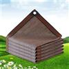 Bamblind 3x7m Traspirante Rete di Ombreggiatura Telo Ombreggiante per Esterni Telo Ombreggiante con Occhielli per Protezione Vele Privacy Antistrappo per Serra/Balcone/Cortile/Tetto/fiori/pianta Marrone
