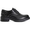 CAFèNOIR - Derby Donna in Similpelle Spazzolata con Borchie, da Donna, Colore Nero, Taglia 40