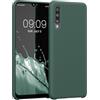 kwmobile Cover per Samsung Galaxy A50 Custodia - Back Case per Smartphone in Silicone TPU - Protezione Gommata - verde militare