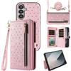 Asuwish Custodia per Samsung Galaxy Z Fold 7 con cerniera, custodia magnetica staccabile con cordino a tracolla Bling Glitter Flip Porta carte di credito ZFold Z7 G Fold7 7Z donne uomini ragazze rosa