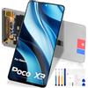 Atwist Schermo per Xiaomi Poco X3 Display LCD - per Xiaomi Poco X3 / Poco X3 NFC/Poco X3 PRO LCD Schermo Touch Screen MZB07Z0IN MZB07Z1IN MZB07Z2IN LCD Digitalizzatore Assemblaggio Kit