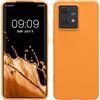 kwmobile Custodia Compatibile con Motorola Edge 40 Neo Cover - Back Case per Smartphone in Silicone TPU - Protezione Gommata - arancia fruttata
