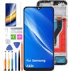 HLYGZX Display di ricambio per Samsung Galaxy A10s, schermo LCD A107F A107M, kit di riparazione LCD Display Touch Digitizer Assembly (nero con cornice)