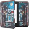 kwmobile Custodia eReader Compatibile con Amazon Kindle Paperwhite Cover - eBook Reader Flip Case - multicolore - Città di Libri