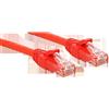 Lindy Cavo di rete Cat.6 U/UTP Rosso, 0,3m