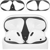 kwmobile 2x Antipolvere compatibile con Apple Airpods 1 & 2 - protezione interna parapolvere - Sticker antisporco auricolari nero