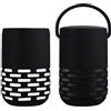 kwmobile Custodia Silicone Cassa Wireless Compatibile con Bose Portable Home Speaker - Custodia Protettiva Mini Altoparlante Portatile nero
