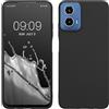 kwmobile Custodia Compatibile con Motorola Moto G34 5G Cover - Back Case per Smartphone in Silicone TPU - Protezione Gommata - nero matt
