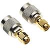 Keple Adattatore da spina SMA a TNC con contatti placcati oro - Adattatore coassiale coassiale da 50 Ohm, connettore coassiale maschio-maschio, per router WiFi, radio - Confezione da 2