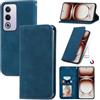 Cracedily Cover per OPPO A80 Case, Custodia Cover Pelle Premium Portafoglio con Porta Carte Magnetica Supporto Protezione Flip Case Custodia per OPPO A80, Blu-verde