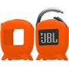 kwmobile Custodia Silicone Cassa Wireless Compatibile con JBL Clip 4 - Custodia Protettiva Mini Altoparlante Portatile arancione