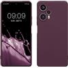 kwmobile Custodia Compatibile con Xiaomi Poco F5 5G Cover - Back Case per Smartphone in Silicone TPU - Protezione Gommata - viola bordeaux