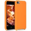 kwmobile Back-cover compatibile con Apple iPod Touch 6G / 7G (6a e 7a generazione) Back Cover Soft Case gommata in morbido silicone TPU - arancia fruttata