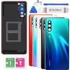 Eonpam Scocca Vetro Posteriore Sostituzione per Huawei P30 Originale Coperchio Copribatteria con Vetro Fotocamera+Ricambio Kit(Aurora)