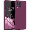 kwmobile Custodia Compatibile con Samsung Galaxy M53 5G Cover - Back Case per Smartphone in Silicone TPU - Protezione Gommata - viola bordeaux