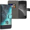 kwmobile Custodia Compatibile con Motorola Moto G52 / Moto G82 5G Cover - Portafoglio Pelle Sintetica con Chiusura Magnetica - Porta Carte Natura e spazio