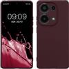 kwmobile Custodia Compatibile con Xiaomi Redmi Note 13 Pro 4G Cover - Back Case per Smartphone in Silicone TPU - Protezione Gommata - viola bordeaux