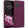 kwmobile Custodia Compatibile con Nokia G21 / G11 Cover - Back Case per Smartphone in Silicone TPU - Protezione Gommata - viola bordeaux