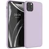 kwmobile Cover per Apple iPhone 11 Pro Max Custodia - Back Case per Smartphone in Silicone TPU - Protezione Gommata - nuvola viola