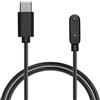 kwmobile Caricatore Compatibile con Samsung Galaxy Fit 3 - Caricabatterie USB C Activity Tracker - Cavo Fitness Watch 100 cm Nero