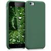 kwmobile Cover per Apple iPhone 6 / 6S Custodia - Back Case per Smartphone in Silicone TPU - Protezione Gommata - verde scuro
