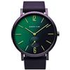BERING 16940-999 Orologio unisex al quarzo, orologio da polso con cassa in alluminio lilla da 40 mm e quadrante verde/lilla, cinturino in silicone, vetro zaffiro, 3 ATM