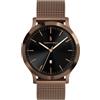 Lilienthal Berlin Orologio da uomo Huxley in bronzo - Orologio da polso in acciaio chirurgico 316L con movimento al quarzo e vetro minerale temperato zaffiro - 40 mm, Bracciale in maglia