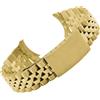 ROUREOX Cinturino Orologio Acciaio Inox Retro 13mm 19mm 20mm Banda Metallo Cinque Maglie Bracciale Ricambio per Rolex Oyster Perpetual Datejust - Oro 13mm