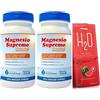 Generico Magnesio Supremo Potassio 150 gr (2 confezioni) + H2O Prozis in Omaggio - magnesio con vitamine C, B2, b12 - Ideale per recupero fisico e stanchezza cronica.- Senza Glutine, Senza Lattosio