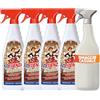 Ressenza Olè Ressenza Detergente Profumato 750 ml - Profumatore Ambiente 5 in 1 Spray Igienizzante Multiuso per Pavimenti e Superfici - Profuma, Igienizza, Deodorizza, Deterge e Spolvera - Diamond (4 Unità)