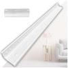 I K H E Malarka Modanature in XPS polistirene - listelli da soffitto bianchi 1m - Listelli per stucco a soffitto e decorazione murale - leggere modanature decorative in morbido polistirene puro (V03-08) 50 pezzi - 50