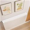 CookiBlend Copertura magnetica per termosifone, in cotone e lino, protezione antipolvere per bloccare i radiatori decorativi, accessori per sistemi di riscaldamento centralizzato (140 cm)