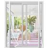 Risareyi Zanzariera Magnetica in Fibra di Vetro 185x225cm, Bianco