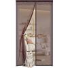 XRXDSY Zanzariera Magnetica per Porte Finestre 85x205cm,Tenda Magnetica Zanzariera Porta,Chiusura Automatica Zanzariera con Calamita per Porta Balcone, Porta Cantine, Porta Terrazze,Marrone