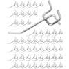 QWORK® 50X ganci per pannello forato portautensili, ganci da parete per attrezzi per espositori di vendita (7 cm)