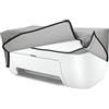 kwmobile Copertina Antipolvere Compatibile con HP DeskJet 2755e / DeskJet 2720e / 2710e / 2820e / 2721e - Copri Stampante - Copertura Protettiva - Fodera in grigio chiaro
