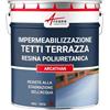 ARCANE INDUSTRIES Guaina liquida per terrazzi, Guaina impermabilizzante ARCATHAN - 15 kg Rosso Mattone - ARCANE INDUSTRIES