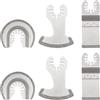 NIYATA Set di 6 lame diamantate multiutensili, oscillanti per taglio piastrelle, lame diamantate per rimozione malta, lame per muratura, per la rimozione della malta e il taglio delle piastrelle