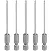 QUARKZMAN 5Pz #1 Punte Cacciavite Phillips PH1 1/4 Gambo Esagonale 3 (75mm) Lungo Acciaio S2 Magnetiche Inserti per Avvitatore per Cacciavite Elettrico Punte Trapano 0.079 (2mm) Asta