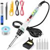 OneAmg Saldatore Professionale 80W Display LCD Regolazione Temp. 180-500℃ Kit 13in1 con Stagno Dissaldatore Spugnetta per Lavori Elettronici e Hobby
