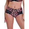 Sans Complexe - Modello Amelie Print - Pantaloncini da Donna in Vita Normale, Stampa Floreale Marina e Rossa, 50-52