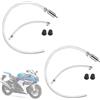 AOUZOVLI 2 Set Tubo Flessibile per Lo Spurgo Freni Moto, Spurgo Freni Moto, Spurgo-Freni Auto con Valvola di Non Ritorno, Kit di Spurgo-Frizione per Moto, Scooter E Biciclette