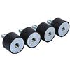 Yctze Supporti in Gomma Ammortizzatore,Yctze 4x M8 M6 Supporti in Gomma Ammortizzatori Antivibrazione Silentblock Bobine(VD30*20 M8*23) per schwingungsdämpfer m8 antivibranti gomma 18 tasselli antivibranti