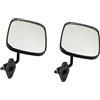 zolink Specchietto retrovisore universale per moto trattori muletto roulotte veicoli elettrici tre quattro ruote carrelli da golf caricatori agricoli slittamento escavatori (nero, lato destro 2pcs)