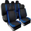 ZHISHIGUO Coprisedili Auto per Fiat Grande Panda 2024-2026, Set 5 Posti Tessuto e Antiscivolo Traspirante, Anteriori e Posteriori Confortevoli e Protettivi, Accessori Auto(Blue)