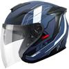 BYFHHHH Caschi Jet da Moto Vintage, Casco da Moto retrò Aperto Certificato ECE/DOT, Caschi da Scooter 3/4 con Doppia Visiera, Casco da Ciclomotore E Scooter per Uomo E Donna F,4XL=67~68CM